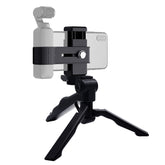 PULUZ Smartphone-Befestigungsklemme, 1/4 Zoll Halterung + Griff, klappbarer Stativmontagesatz für DJI OSMO Pocket/Pocket 2, Klemme + Stativ